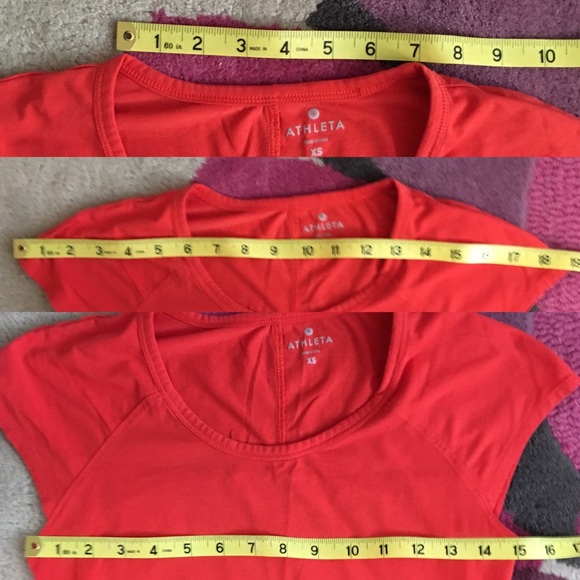 Athleta T-Shirt, Women’s XS, Bright Coral. VGUC - Picture 4 of 7